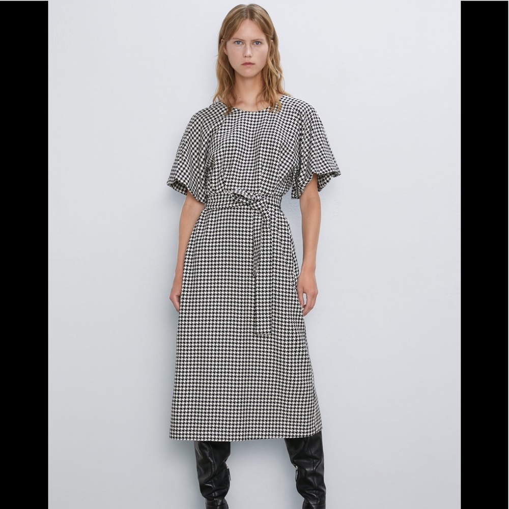 Zara Houndstooth Dress.